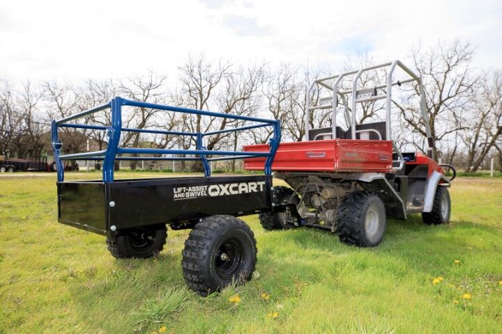 OxCart Territory 1750-Lb Mesh-Free ATV Lift-Assist And Swivel Utility Dump Trailer, 25-Cu Ft