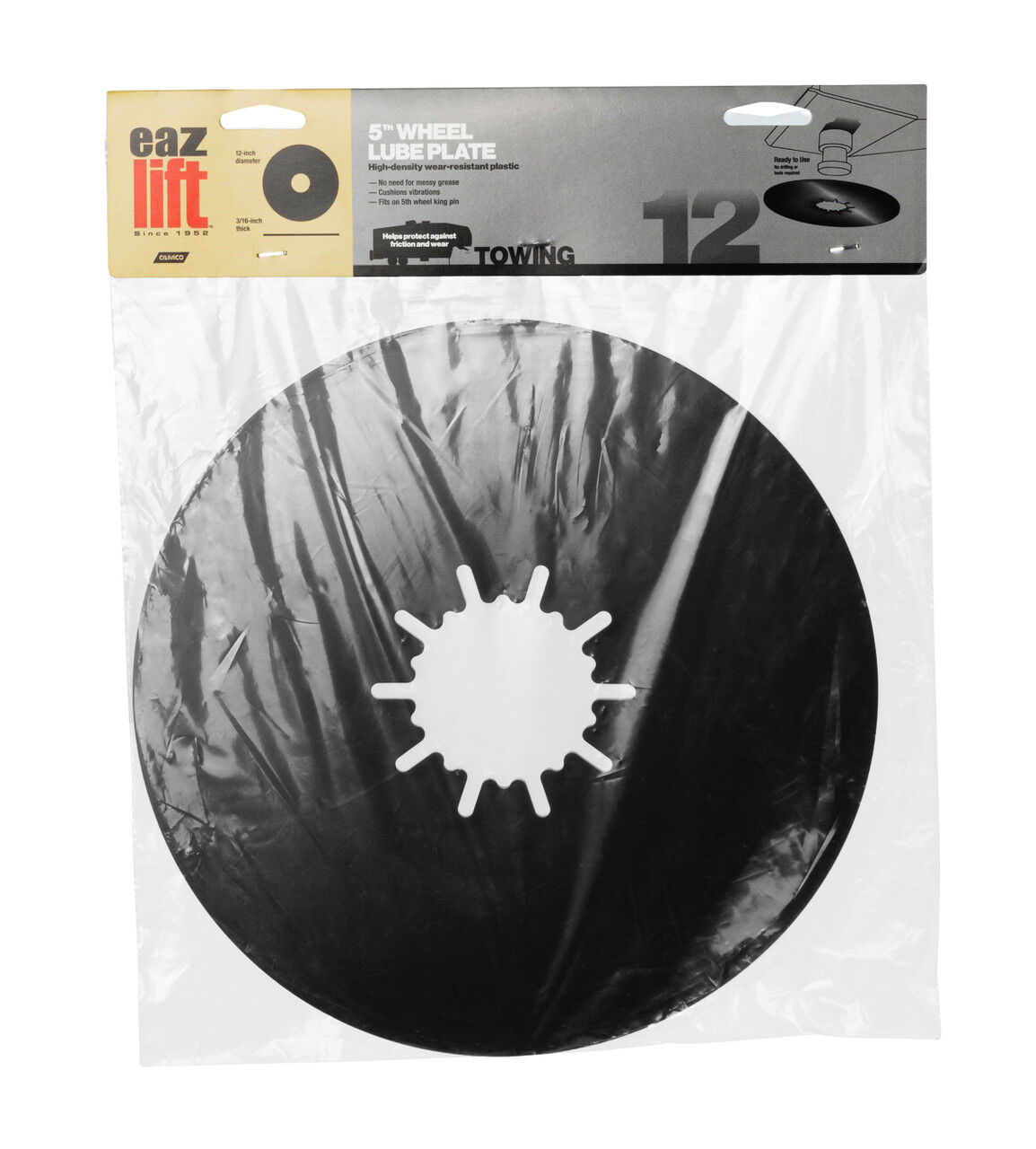 Camco Eaz-life Standard Fifth Wheel Lube Plate, 12-In