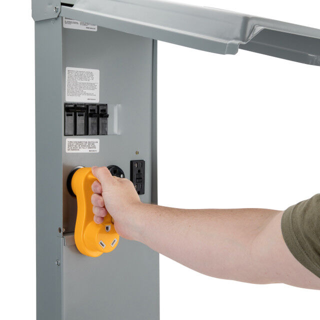 Camco Power Grip Electrical Offset RV Power Adapter