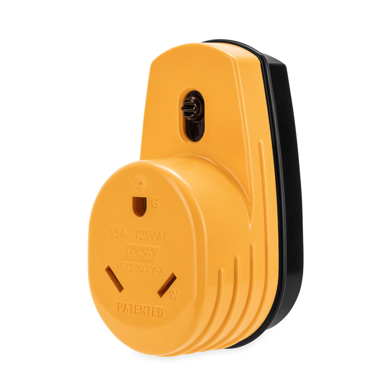 Camco Power Grip Two-Plug 15-A To Single 30-A Adapter
