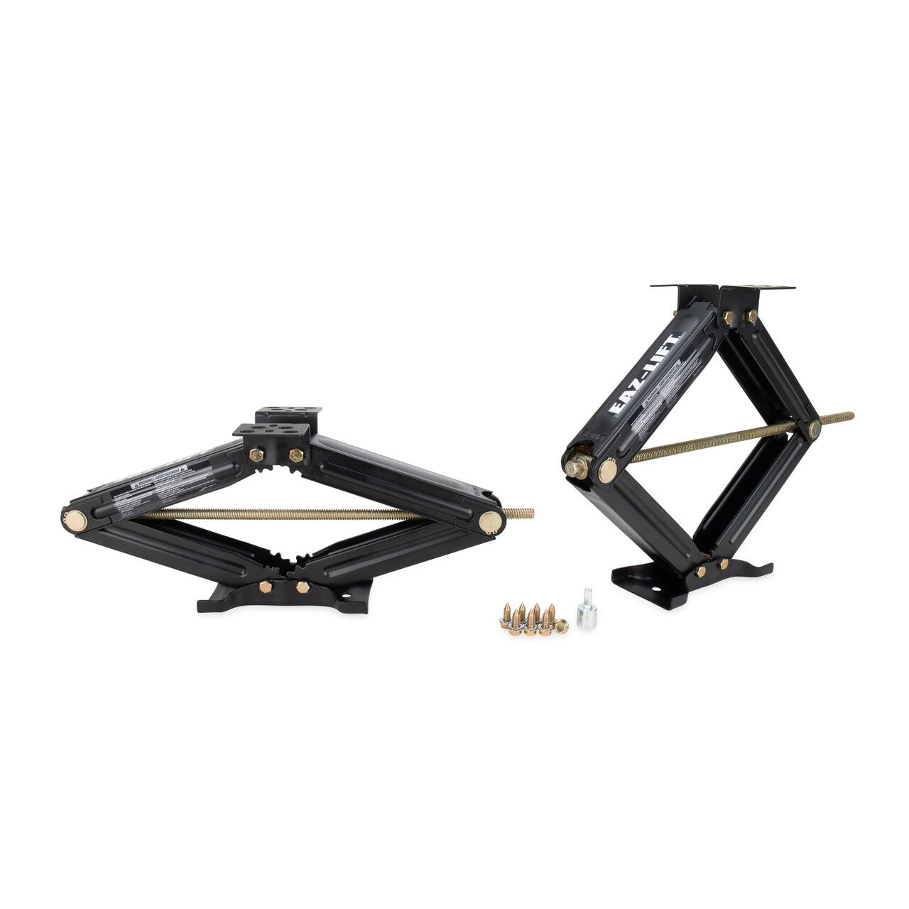 Camco Eaz-Lift 7500-Lb Trailer Scissor Jack Set, 24-In