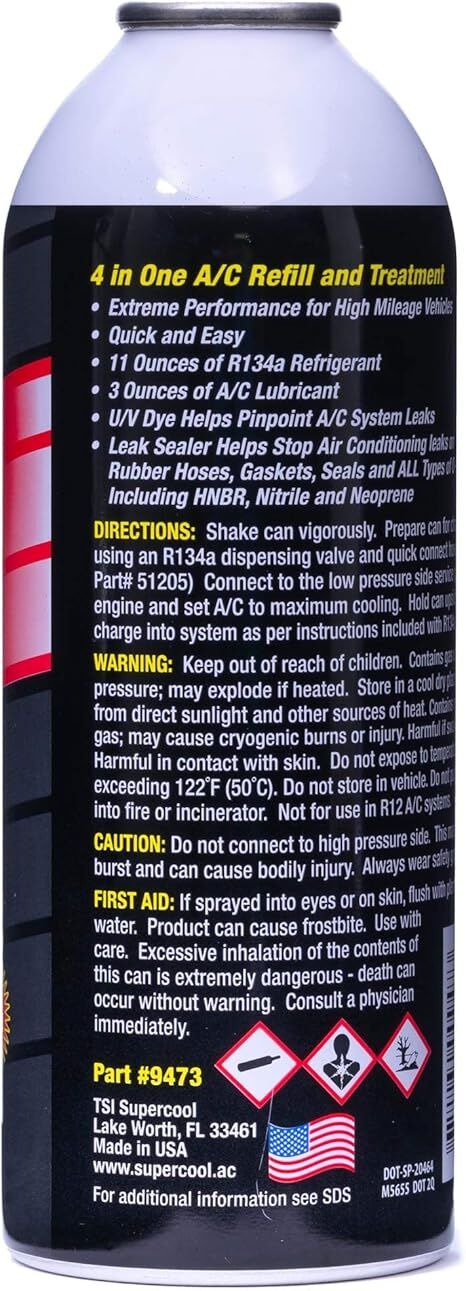 SuperCool A/C EZ-Recharge and Ester Lube, 14-Oz