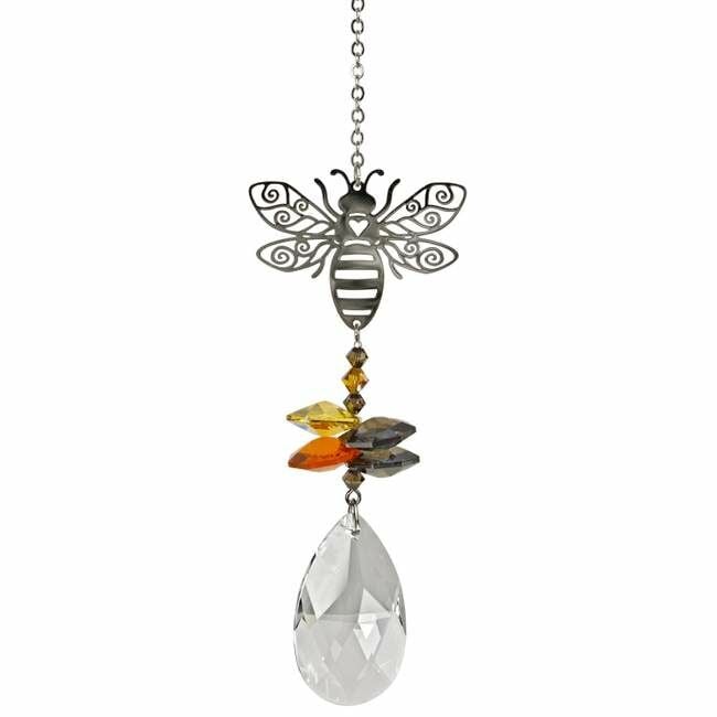 Woodstock Chimes Fantasy Bee Suncatcher - Crystal