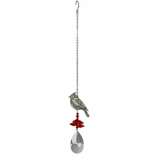 Woodstock Chimes Fantasy Cardinal Suncatcher - Crystal