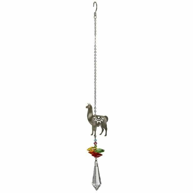 Woodstock Chimes Fantasy Llama Suncatcher - Crystal