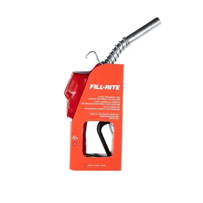 Fill-Rite Red Automatic Gasoline Spout Nozzle, 3/4-In