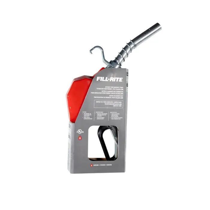 Fill-Rite Red Automatic Gasoline Spout Nozzle, 3/4-In