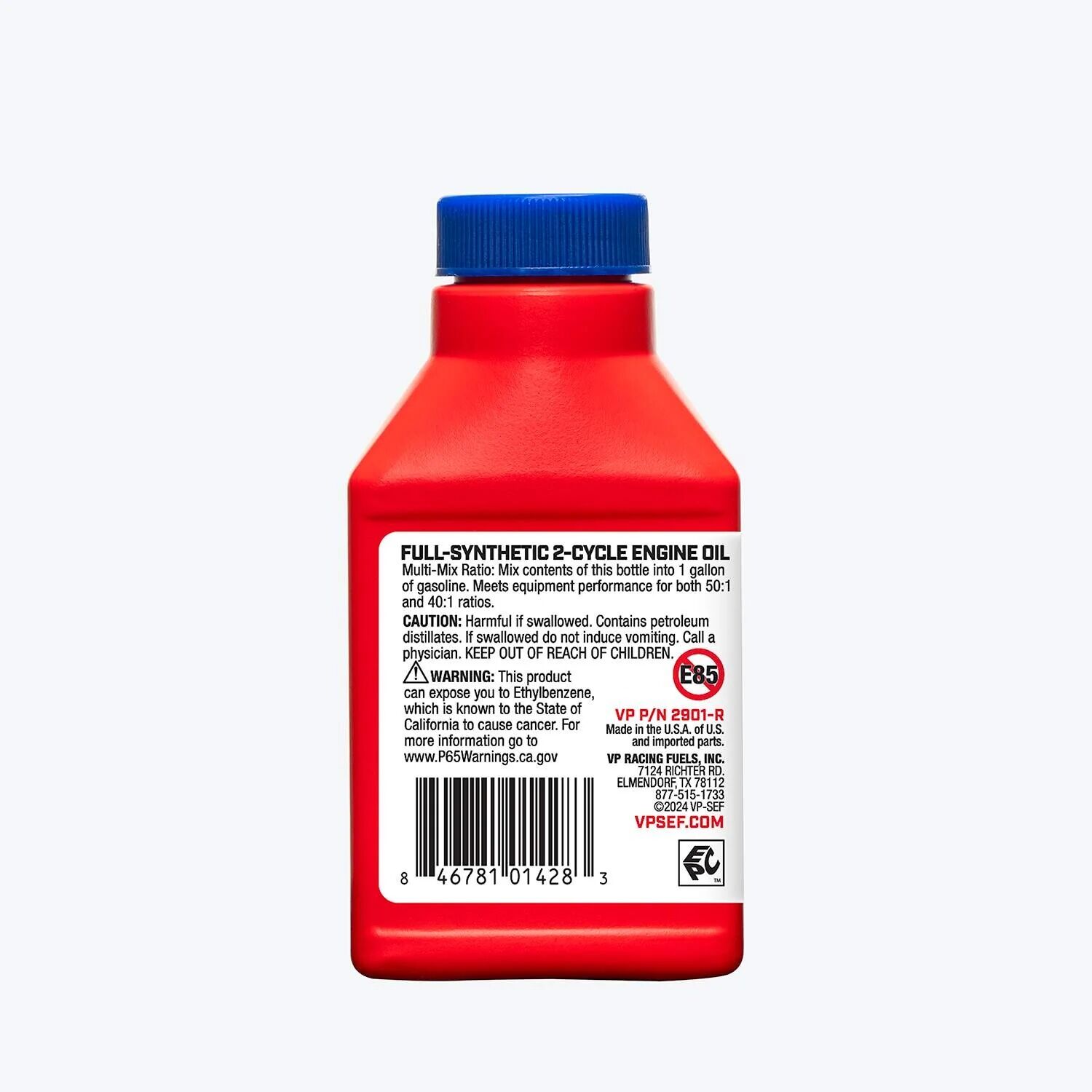 VP Racing Full-Synthetic 2-Cycle Oil For Small Engines, 2.6-Oz