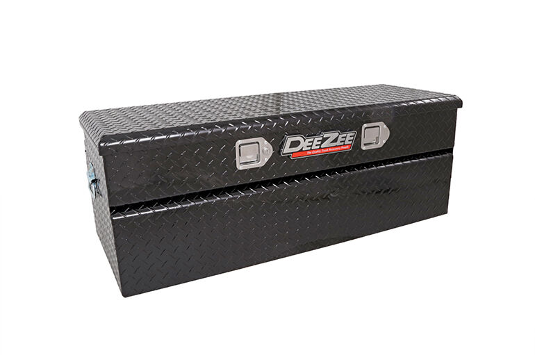 Dee Zee Red Label Gloss Black Portable Utility Chest With Paddle Handles, 46-In