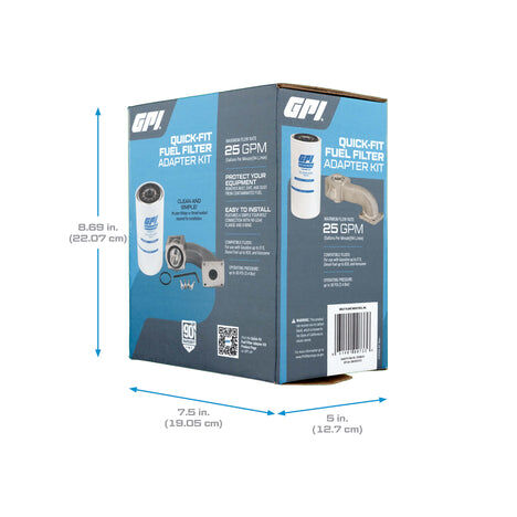 Great Plains Industries QUICK-FIT 10 Micron Filter Adapter, 25-GPM