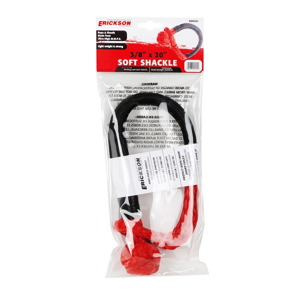 Erickson Soft Shackle, 3/8-In x 20-In, 39,600-Lb