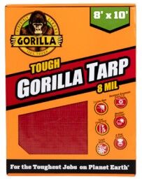 Gorilla Red Tough Tarp 8-Mil, 8-Ft x 10-Ft