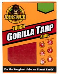 Gorilla Red Tough Tarp 8-Mil, 12-Ft x 16-Ft