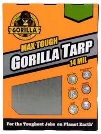 Gorilla Silver Tough Tarp 14-Mil, 8-Ft x 10-Ft