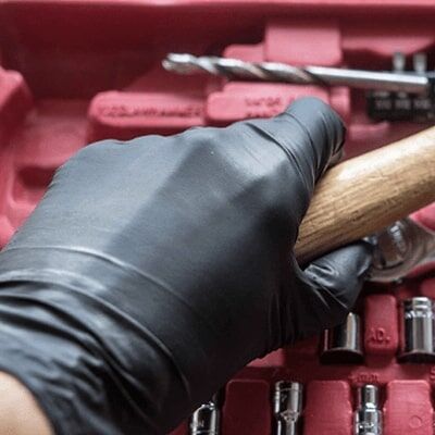 Gloveworks Black Large 5-Mil Nitrile Gloves