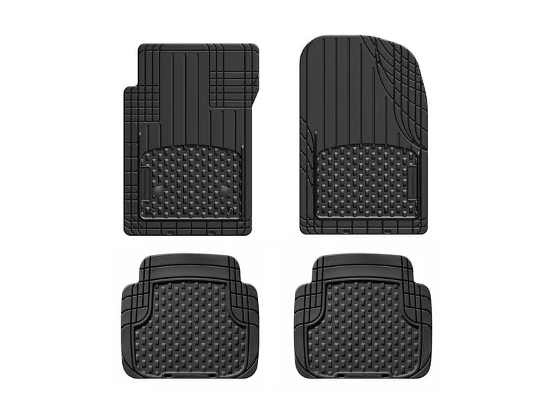 WeatherTech Black Trim-To-Fit- Floor Mat, 4-Pk