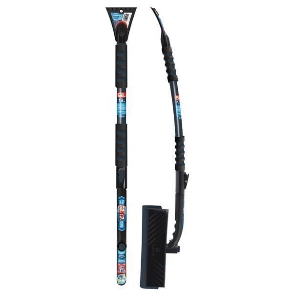 Frostbite Ice Scraper with Swivel Snow Broom, 36-In - 50-In