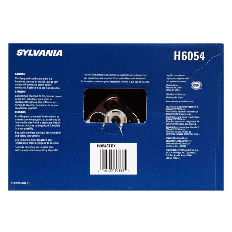 Sylvania SilverStar H6054 Sealed Beam Headlight