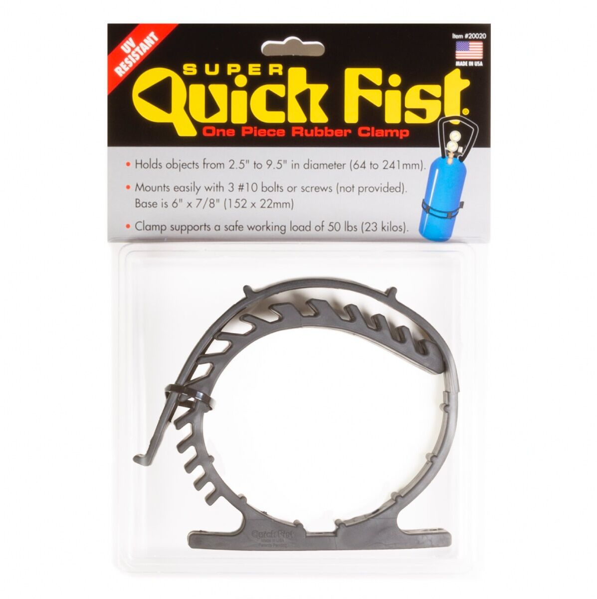 Super Quick Fist One Piece Rubber Clamp