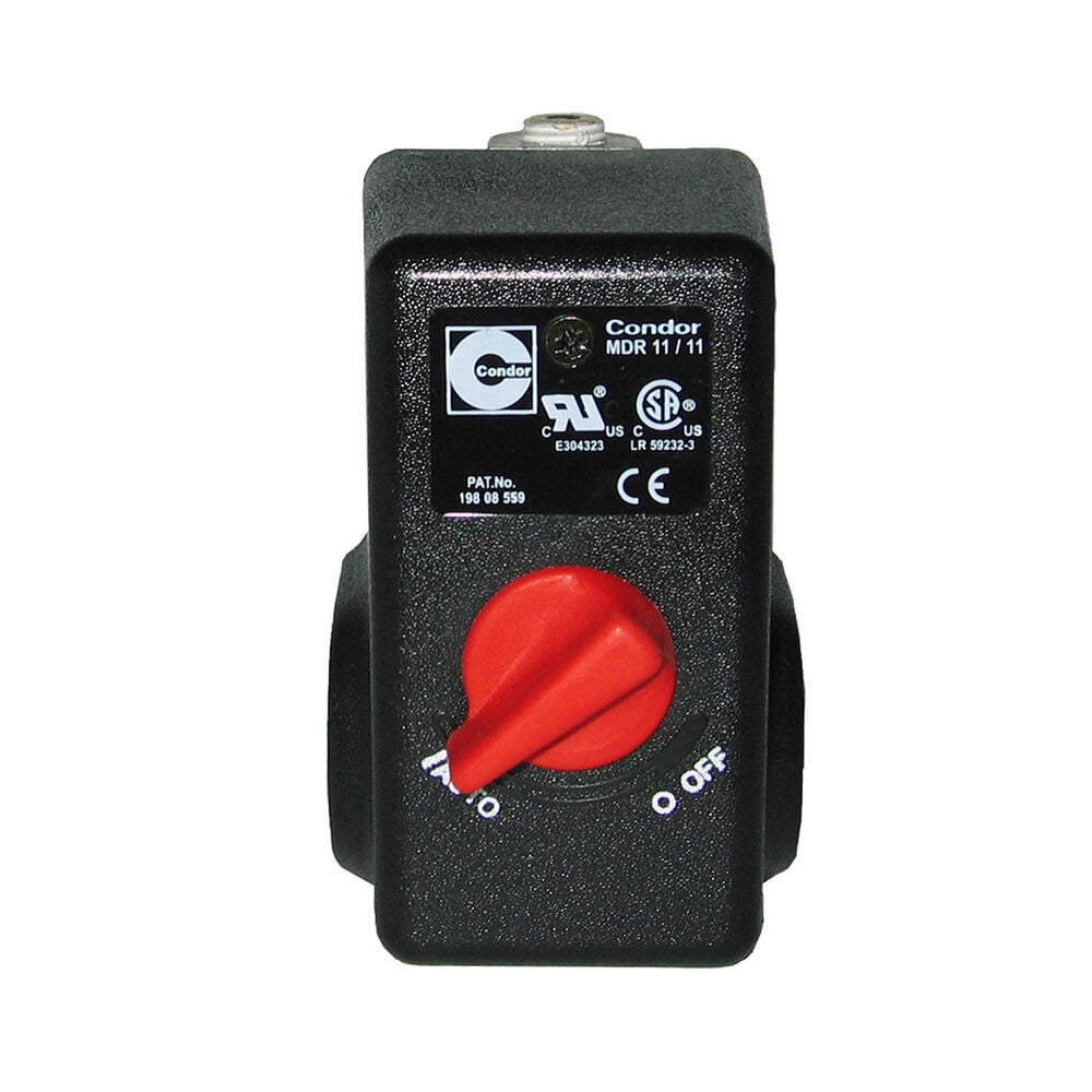 Powermate 4-Port Pressure Switch With Bleeder, 105 PSI To 135 PSI