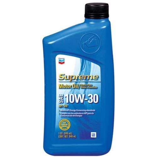 Chevron Supreme 10W-30 Motor Oil, 1-Qt