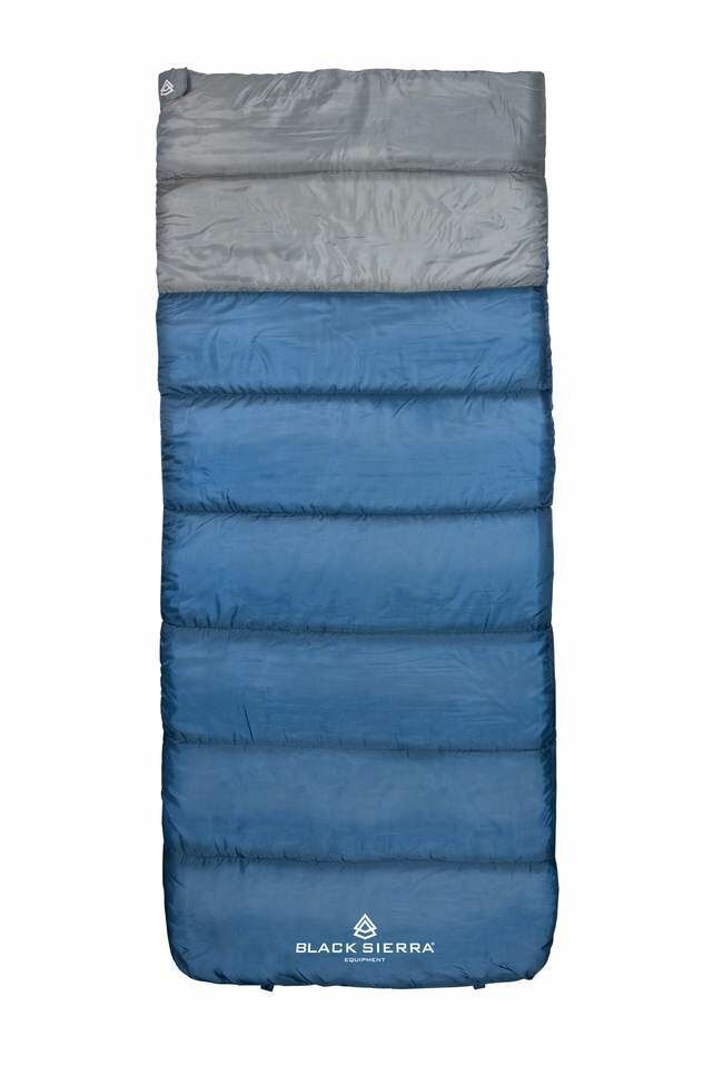 Sierra Sleeping Bag 25 Degree - Blue/Gray, 33 in X 80 in