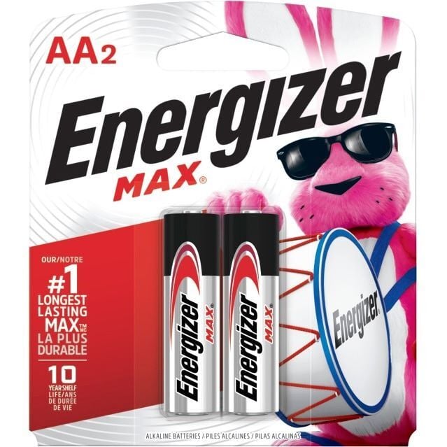 Energizer MAX AA Batteries, 2-Pk