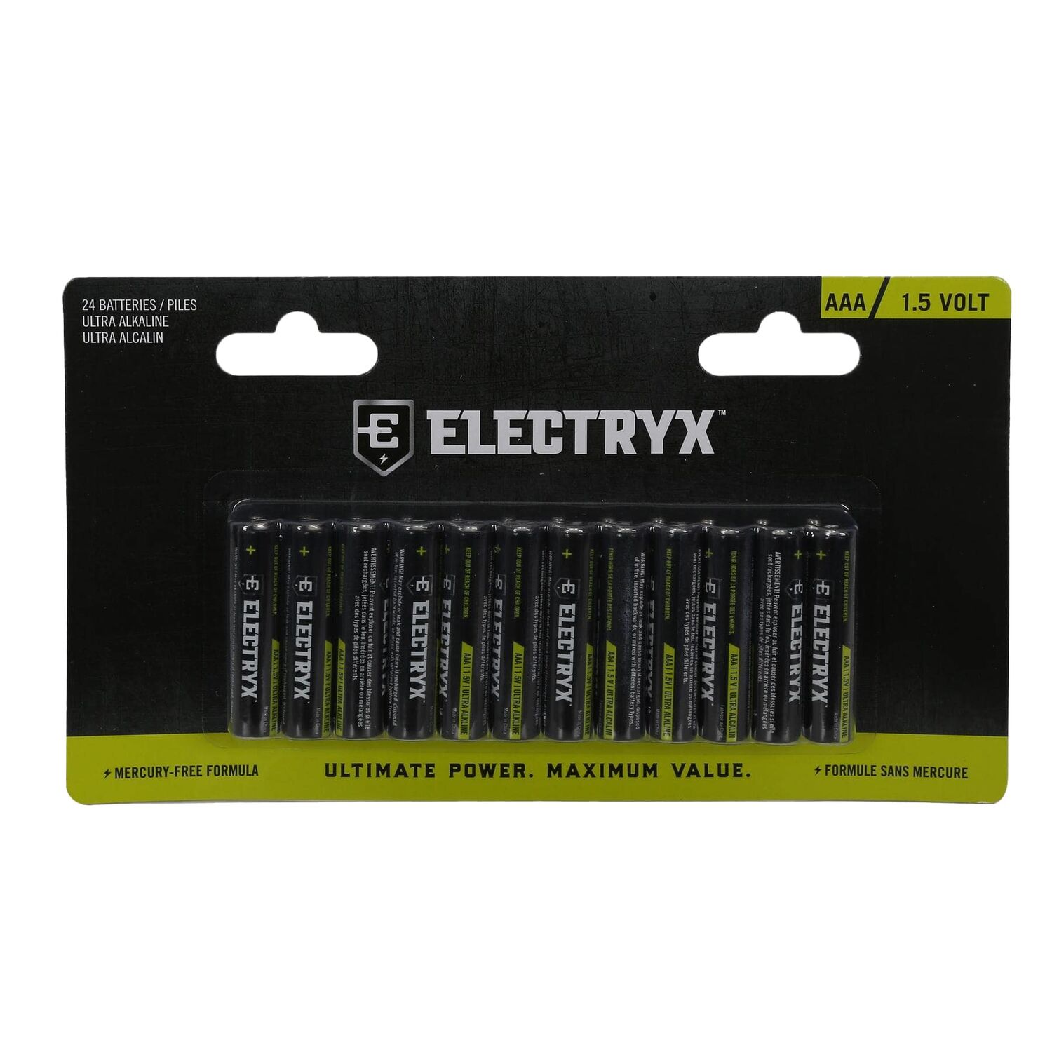 Electryx AAA Batteries, 24-Pk