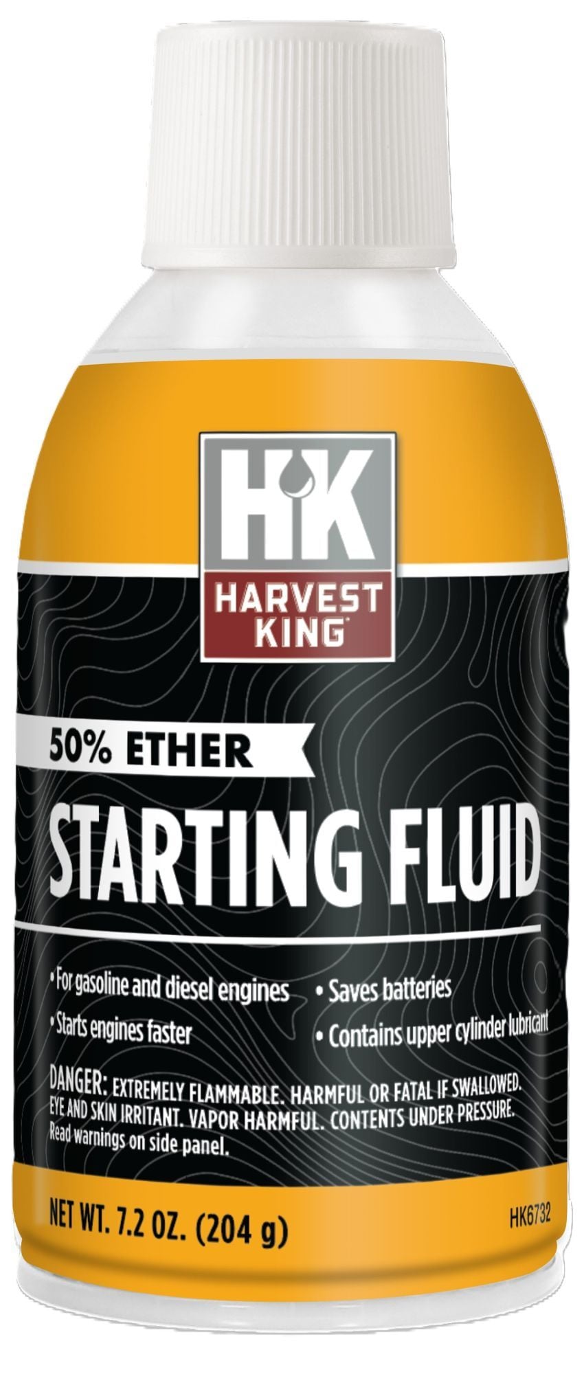 Harvest King 50% Ether Starting Fluid, 7.2-Oz