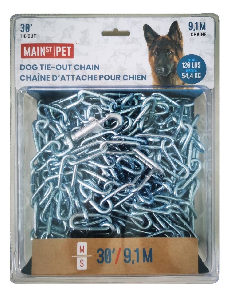 Main St. Pet 30-Ft Dog Tie-Out Chain