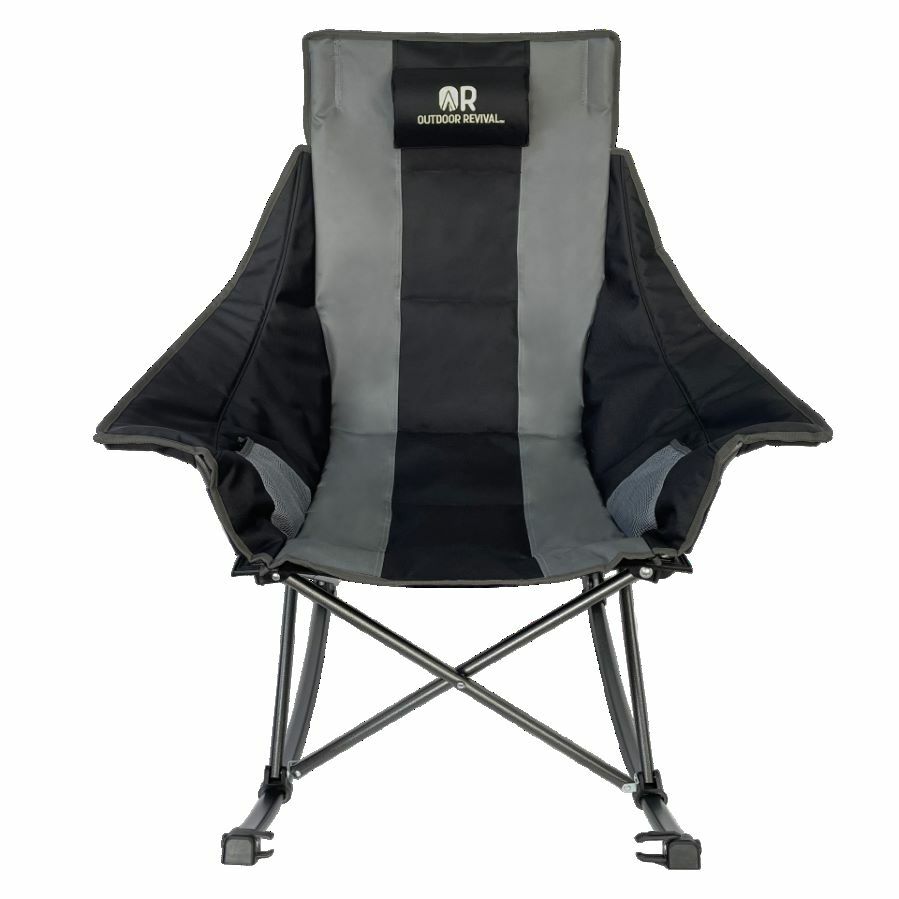 Outdoor Revival Camp Rocking Chair in Black