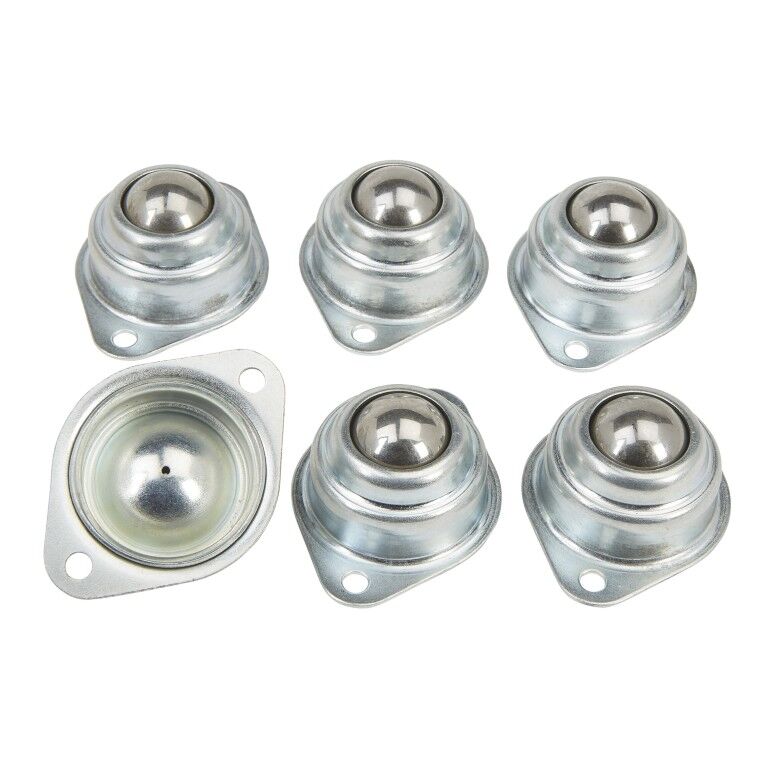 Precision Casters + Wheels Steel Ball Bearing Swivel Plate Caster, 1-In