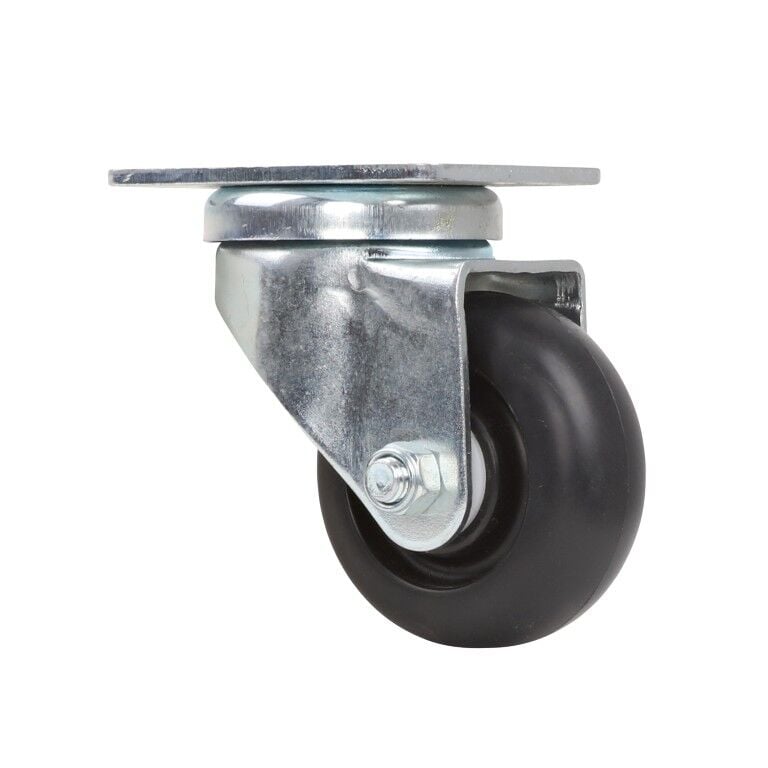 Precision Casters + Wheels 3-In Swivel Plate Plastic Caster