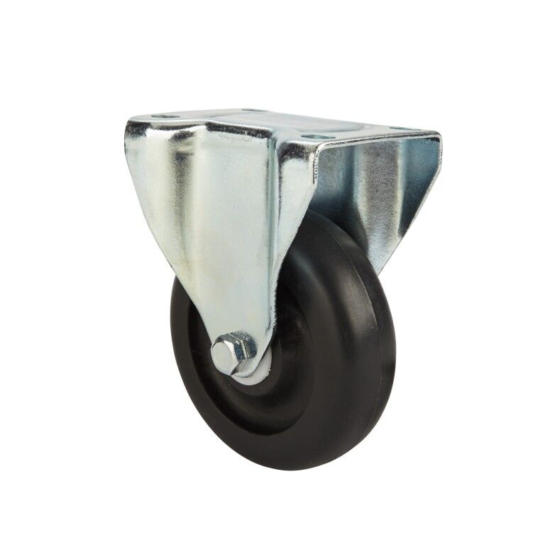 Precision Casters + Wheels 4-In Rigid Plastic Caster