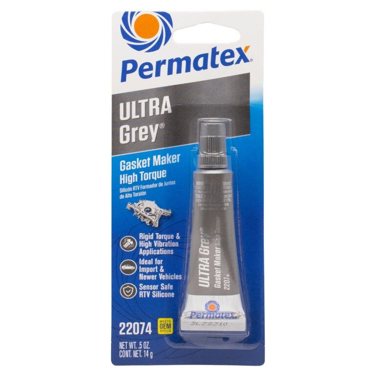 Permatex Ultra Grey RTV Silicone Gasket Maker, 0.5-Oz