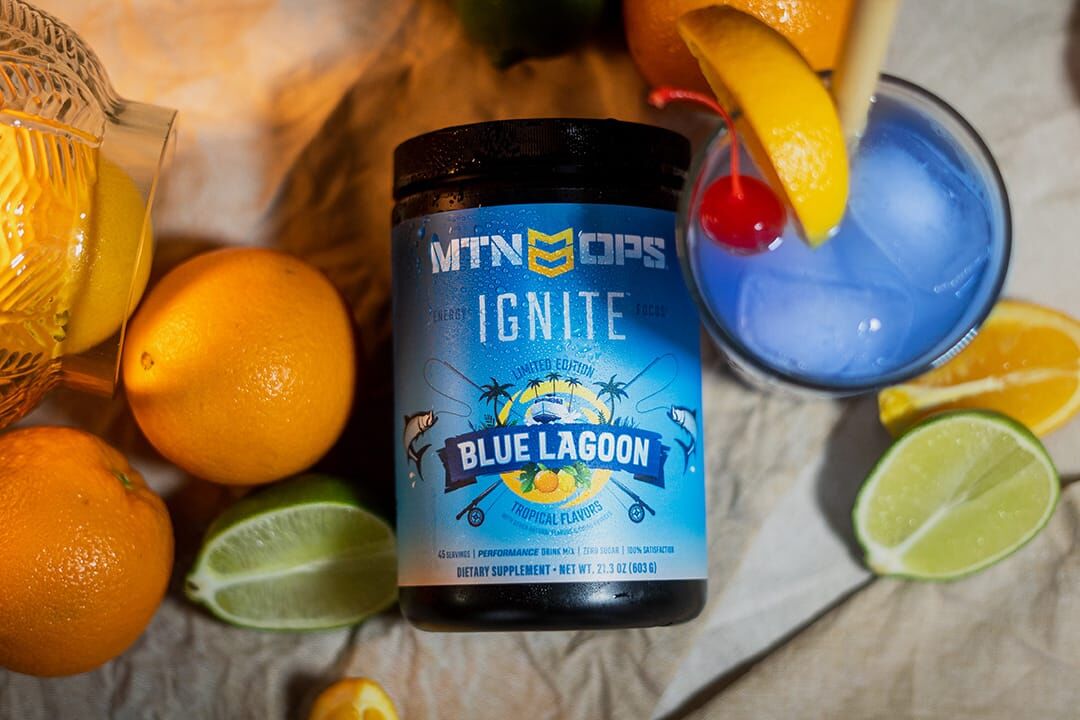 MTN OPS Ignite Supplement Blue Lagoon Flavor, 21.1-Oz