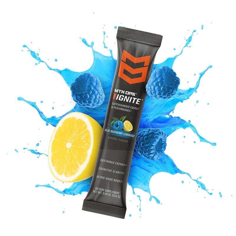MTN OPS Ignite Blue Raspberry Lemonade Supplement Single