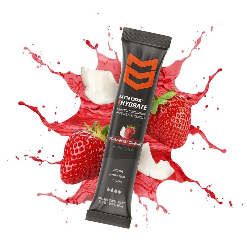 MTN OPS Hydrate Strawberry Coconut Supplement Single