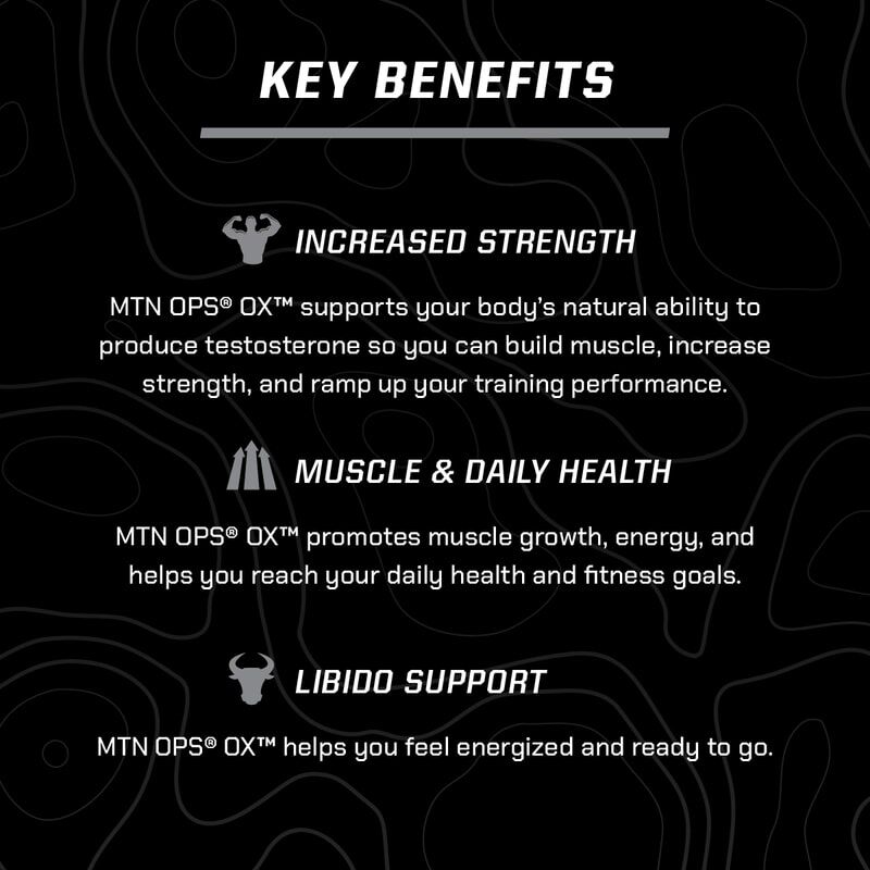 MTN OPS OX-Testosterone Boost Supplement, 90-Cap