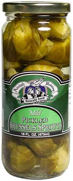 Amish Wedding Mild Pickled Brussels Sprouts, 16-Oz
