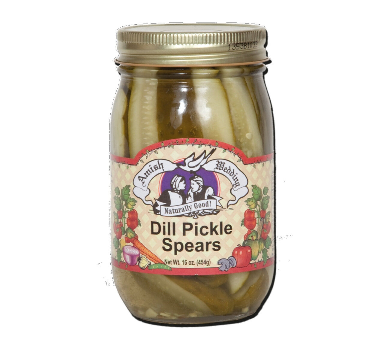 Amish Wedding Dill Pickle Spears, 16-Oz