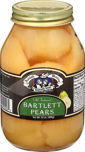 Amish Wedding Bartlett Pears, 32-Oz