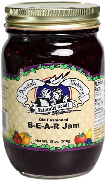 Amish Wedding Old Fashioned B-E-A-R Jam, 18-Oz
