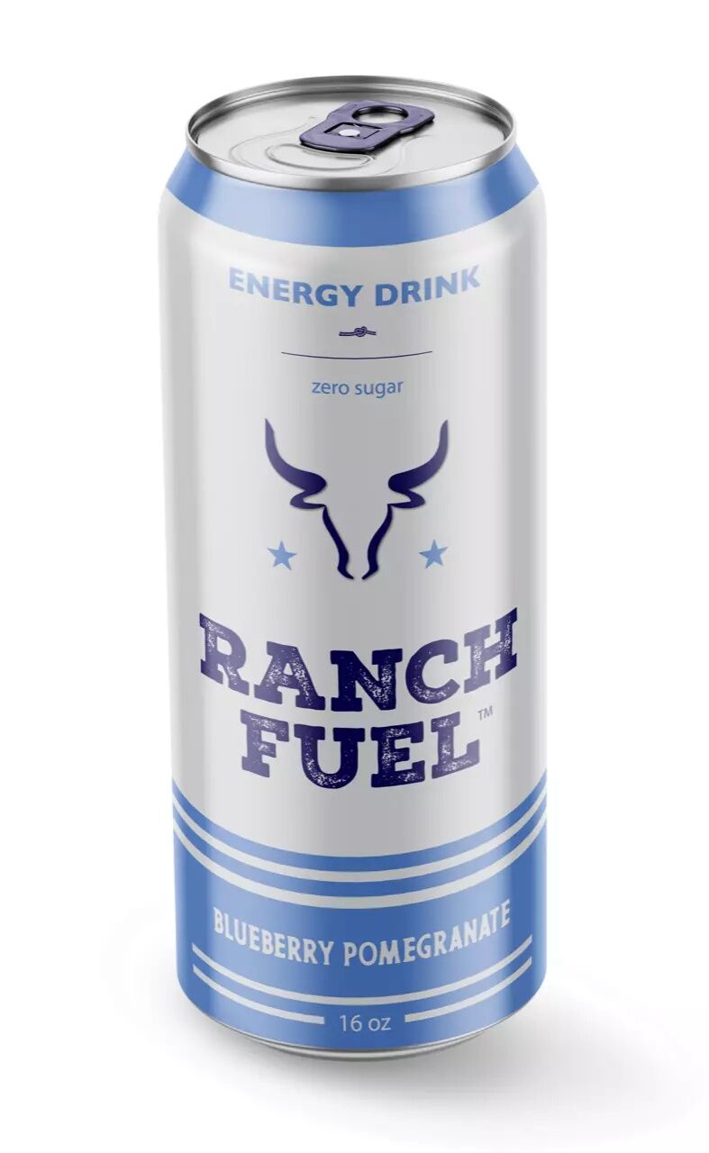 Ranch Fuel Energy Drink Blueberry Pomegranate Flavor, 16-Oz