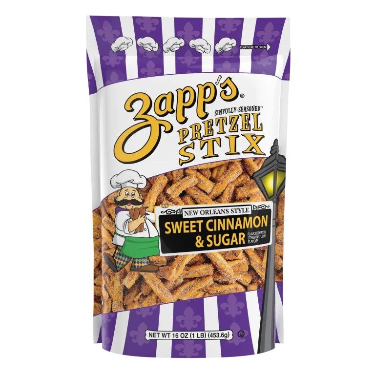 Zapp’s Sweet Cinnamon & Sugar Pretzel Stix, 16-Oz