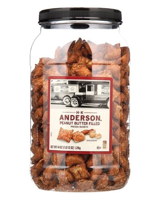 H.K. Anderson Peanut Butter Filled Pretzel Nuggets Barrel, 44-Oz