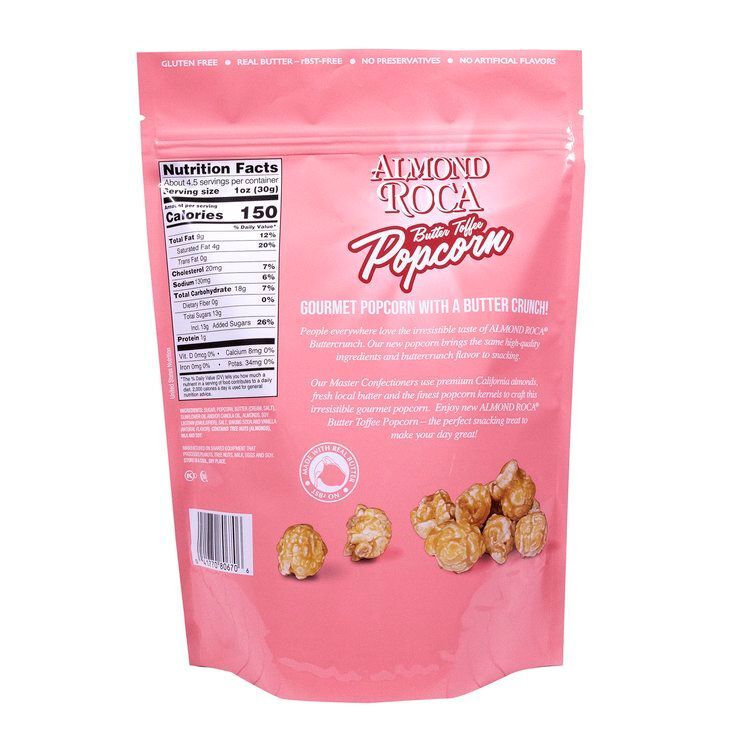Brown & Haley Almond ROCA Popcorn Pouch, 5-Oz