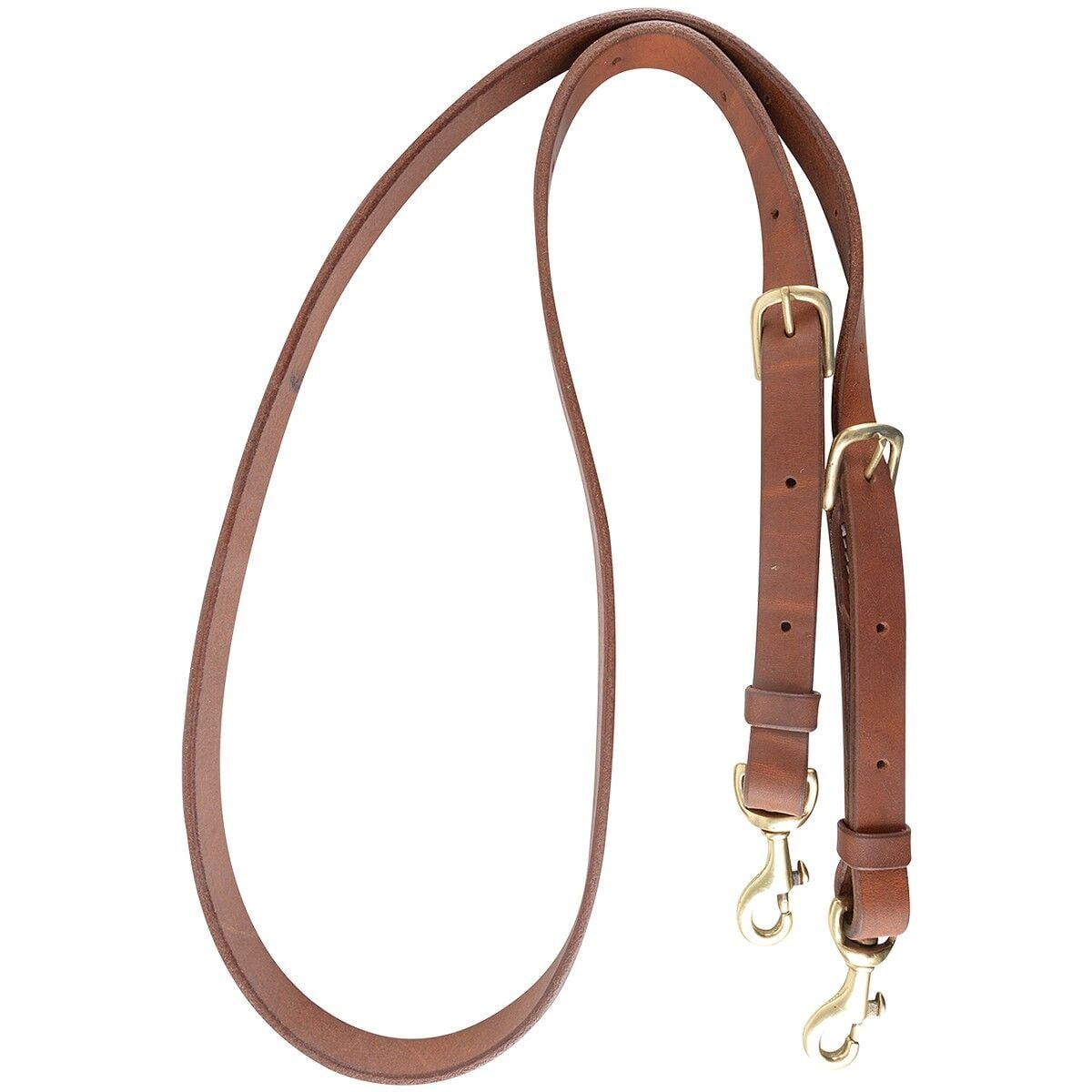 Cashel Adjustable Flat Barrel Rein Buckle And Keeper Snap Ends, 62-In