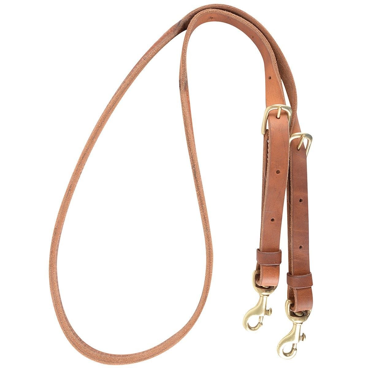 Cashel Adjustable Rolled Barrel Rein Buckle and Keeper Snap Ends, 62-In