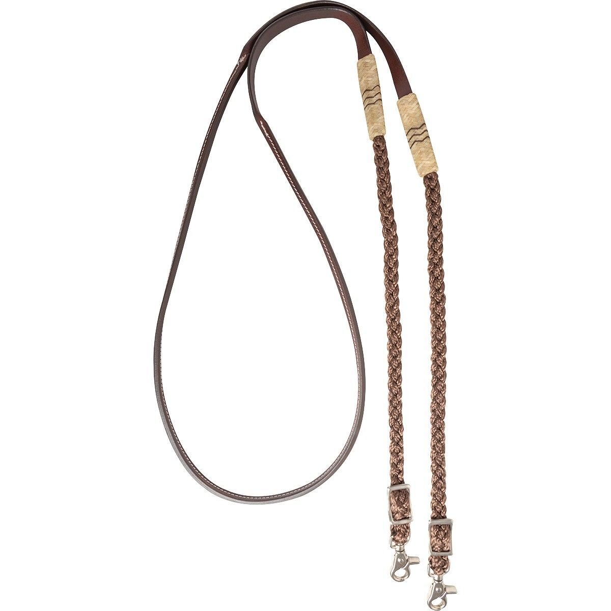 Cashel Brown Braided Adjustable Roping Rein